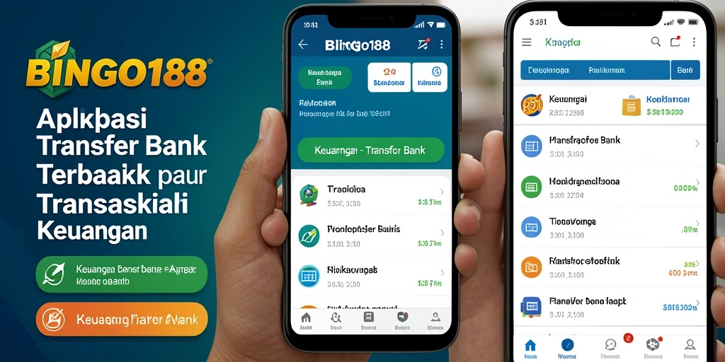 Screenshot antarmuka aplikasi Transfer Bank BINGO188 yang mudah digunakan.