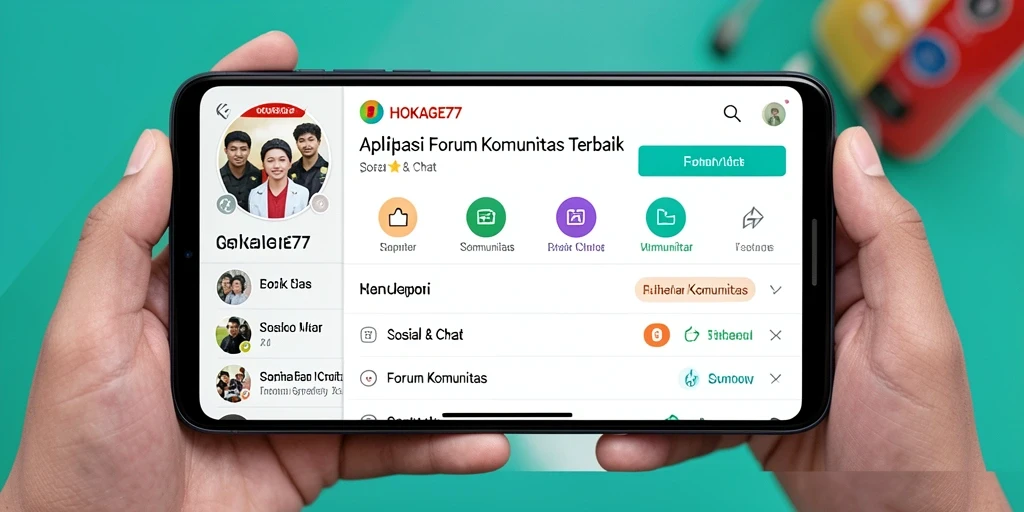 Antarmuka HOKAGE77 yang menarik untuk Forum Komunitas.