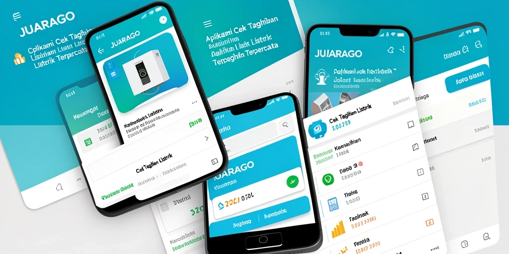 Tampilan antarmuka JUARAGO untuk cek tagihan listrik.