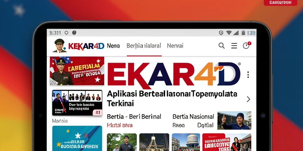 Tampilan antarmuka aplikasi KEKAR4D yang modern dan informatif.