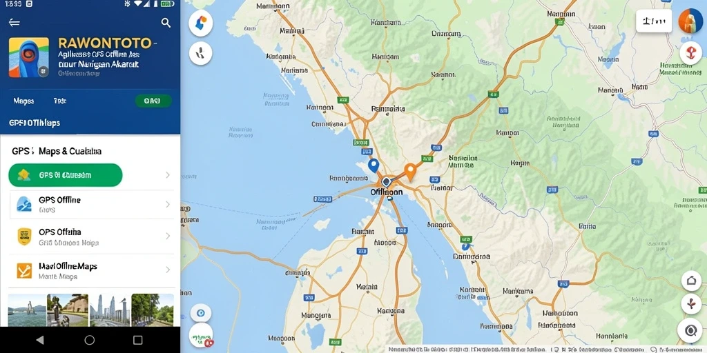 Antarmuka pengguna RAWONTOTO yang intuitif dan informatif untuk navigasi.